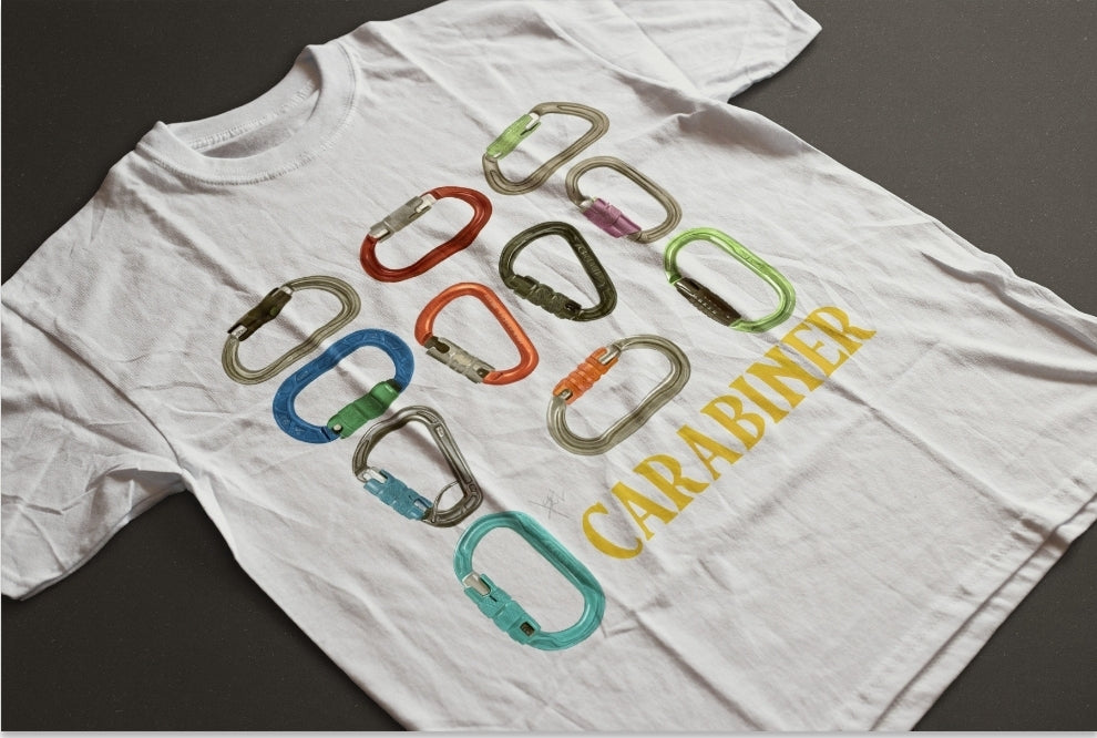 Arbfiction x carabiner  white